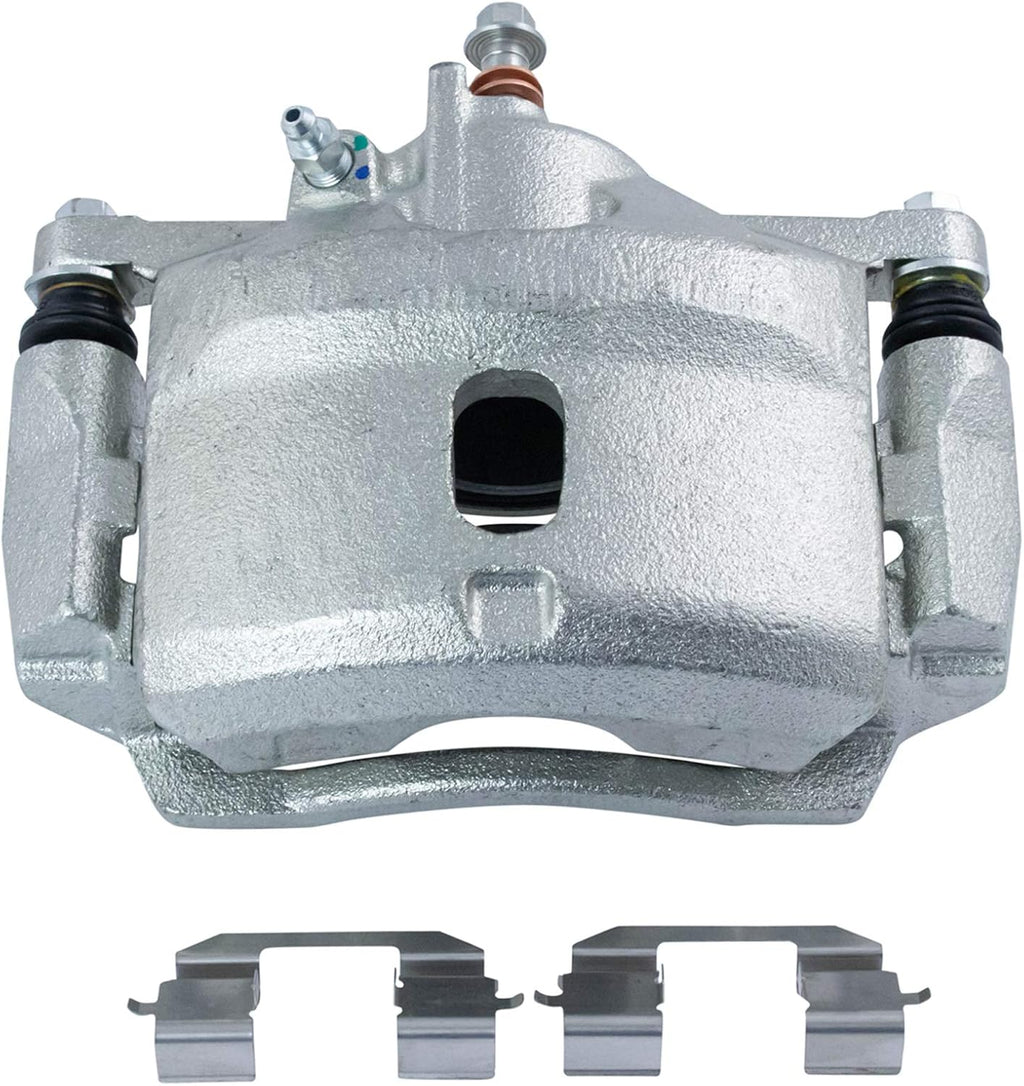 TRQ Front Brake Pad, Caliper, & Rotor Kit, with Chemical Kit Ceramic Premium G-Coated Compatible with 2006-2011 Honda Civic