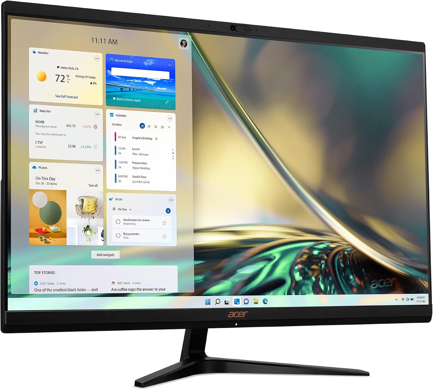 acer Aspire C27-1700-UA91 AIO Desktop | 27' Full HD IPS Display | 12th Gen Intel Core i5-1235U | Intel Iris Xe Graphics | 16GB DDR4 | 512GB NVMe M.2 SSD | Wi-Fi 6 | Copilot Enabled | Windows 11 Home