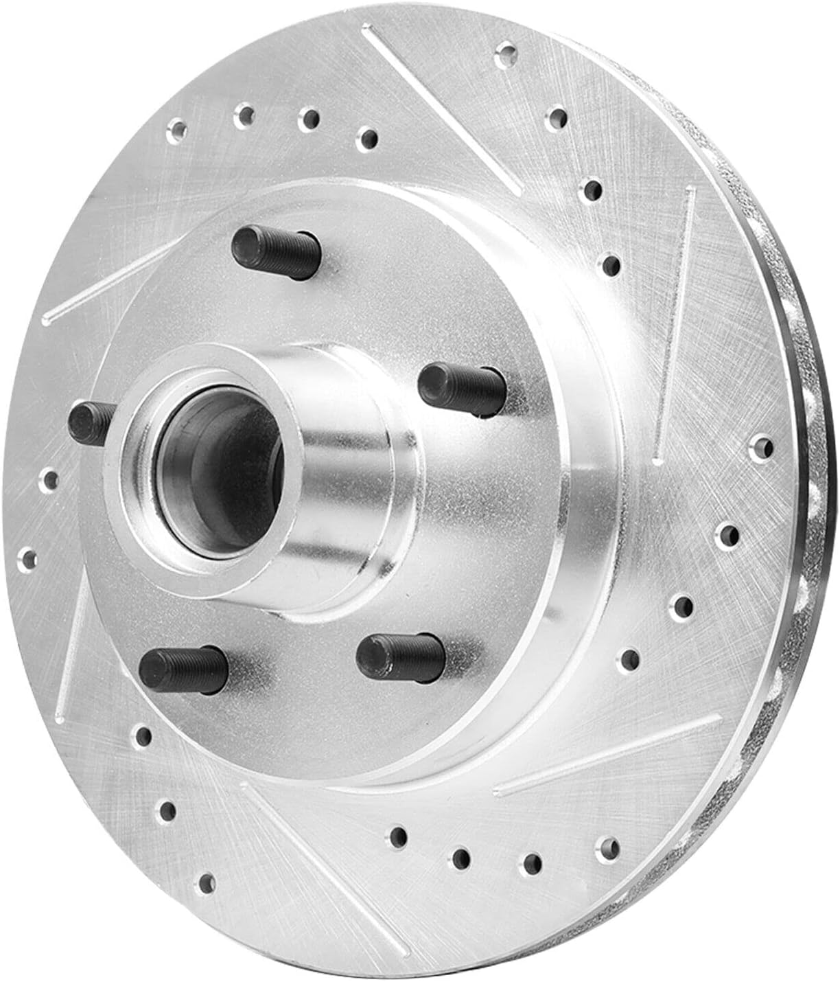 Detroit Axle - Front Brake Rotors for Chevrolet Camaro El Camino Malibu S10 Blazer GMC Sonoma Buick Regal Drilled and Slotted Disc Brake Rotors Replacement Brakes