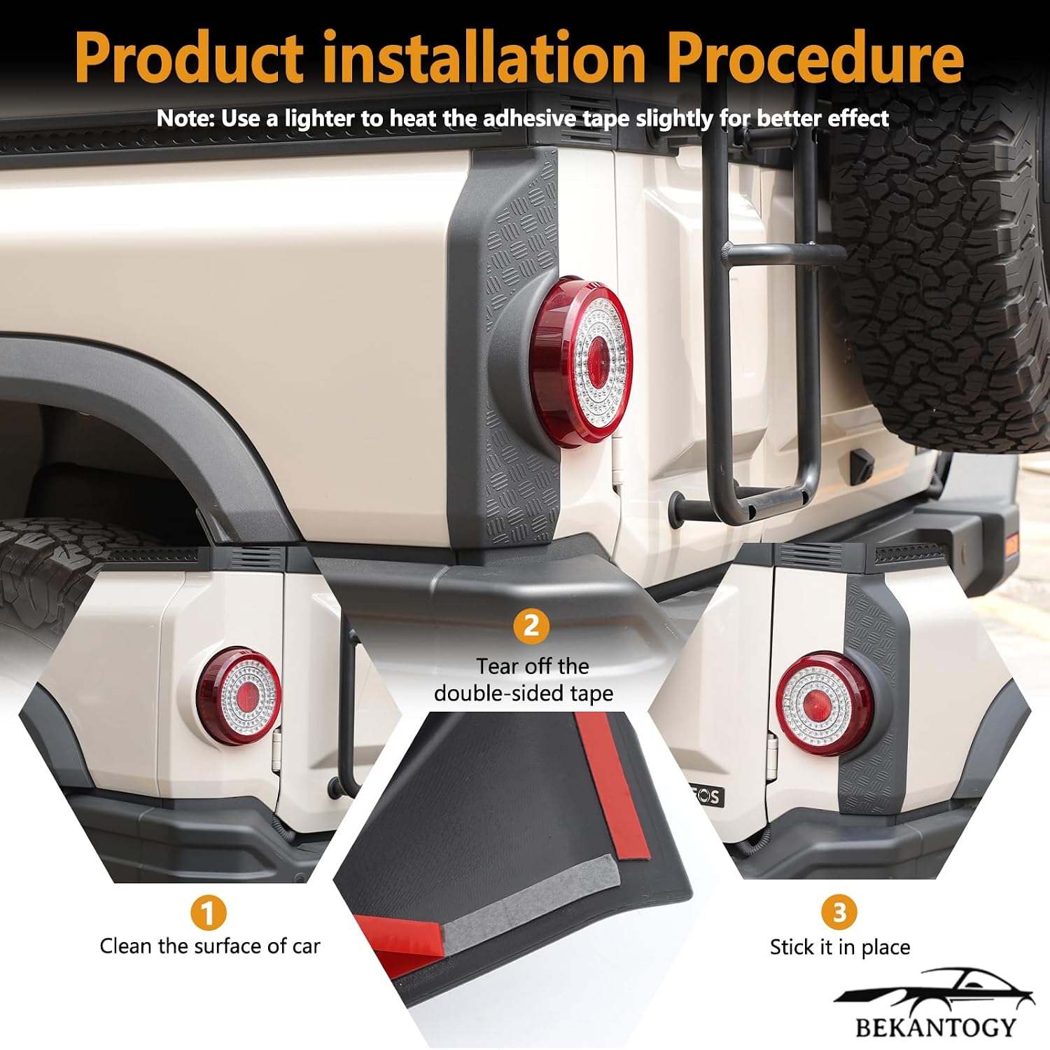 2PCS Tail Light Side Guard Cover Compatible with INEOS Grenadier 2022-2025 ABS Tail Light Covers Anti-Scratch Guard Protection Covers Trim Kit Exterior Accessories