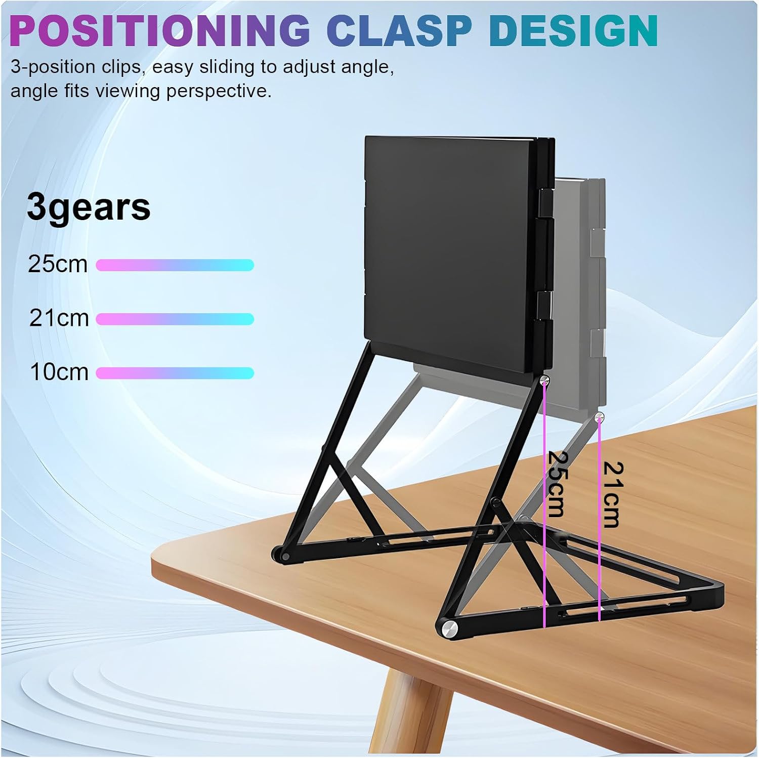 Laptop Screen Extender Monitor, 15.6' 1080P FHD Triple Screen Monitor with 360° Adjustable Viewing Angles, HDMI/USB-C Attach & Play, External Monitor for Laptop with Windows Macos
