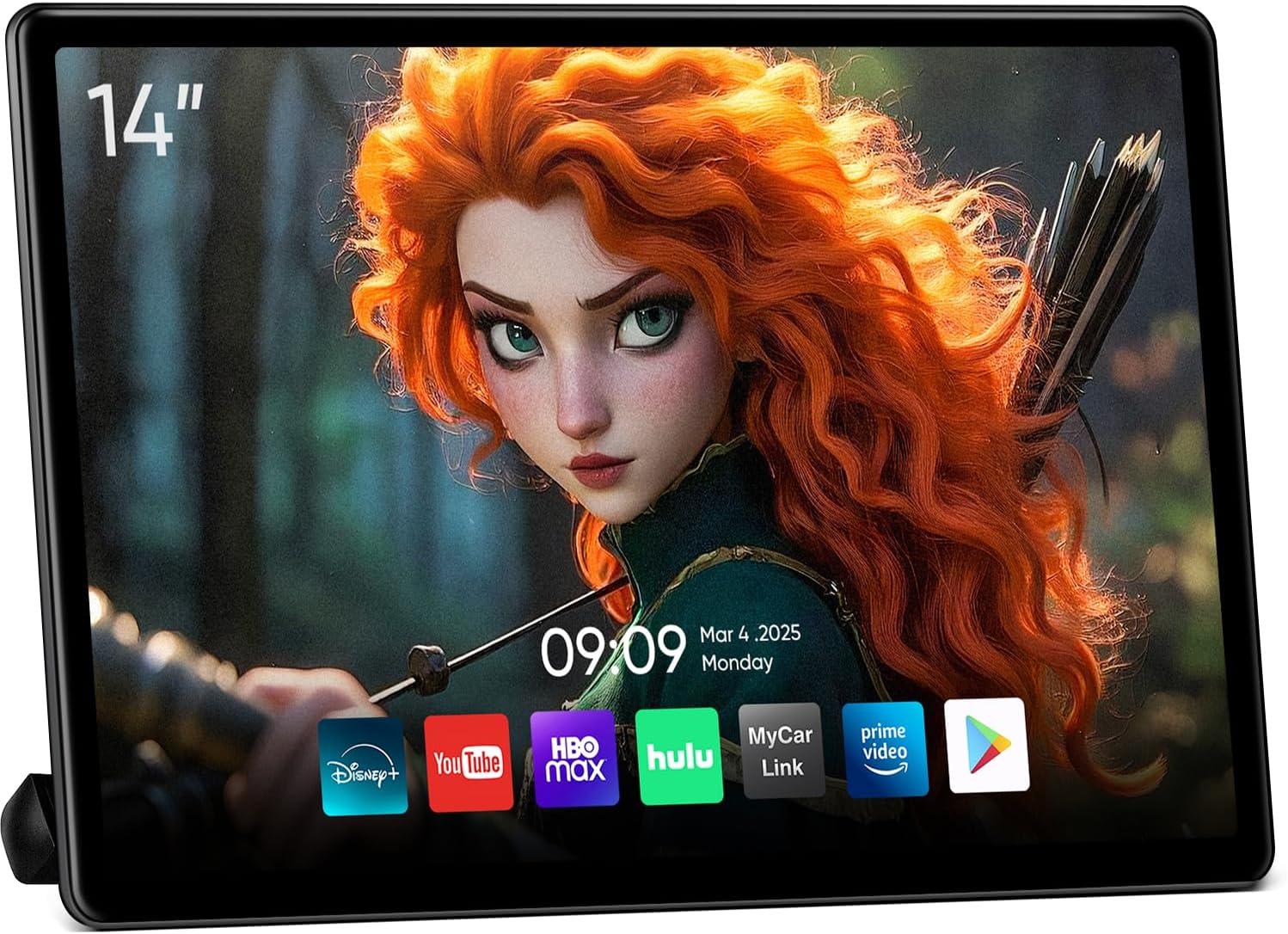 14inch Android Portable Car TV Headrest Monitor Tablet for Cars Back seat Support Phone Wireless mirroring Touchscreen with WiFi/Bluetooth/HDMI/USB/Video Player 4+64G 1pc