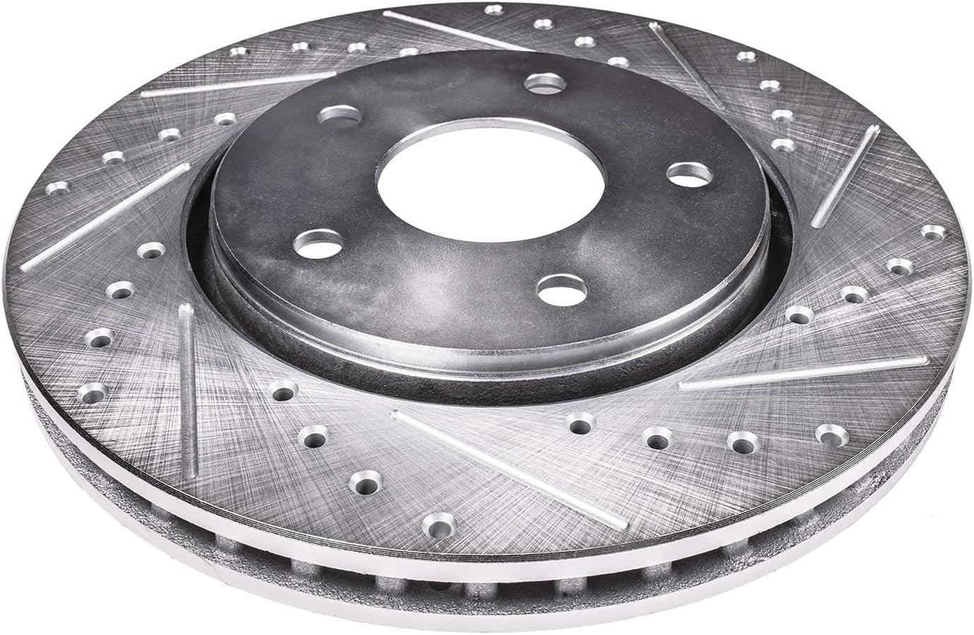Detroit Axle - Rear Brake Rotors for Chrysler 300 Dodge Challenger Charger Magnum Drilled and Slotted Disc Brake Rotors Replacement : 13.78' inch Rear Rotor