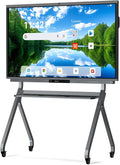 Shiarffe R9 Smart Board 65 Inch 4K Interactive Whiteboard 16GB RAM + 256GB Storage All-in-One Touchscreen Monitor Built-in 50MP AI Camera Mics and 60W Speaker for Classrom Hybrid Work (Board Only)