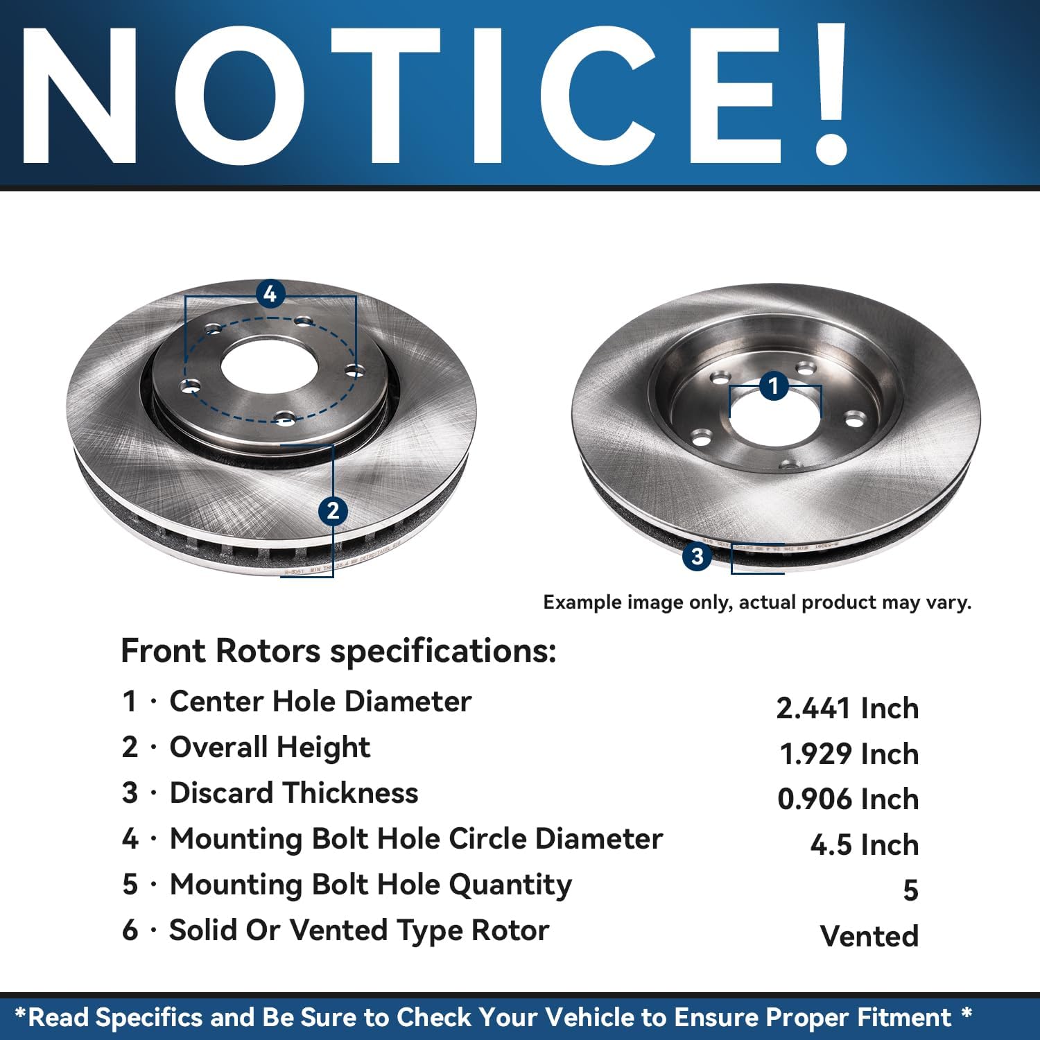 Detroit Axle - Brake Kit for 4WD 2010 2011 Ford Ranger Disc Brake Rotors Ceramic Brakes Pads w/Hardware Replacement Front and Rear