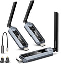 VENTION Wireless HDMI Transmitter and Receiver 656FT with LED Screen, Up to 6 RXs, Heat-Control, Plug & Play Wireless HDMI Extender Kit 4K Decode to Monitor from PC/Projector/TV Box(1TX+2RX)
