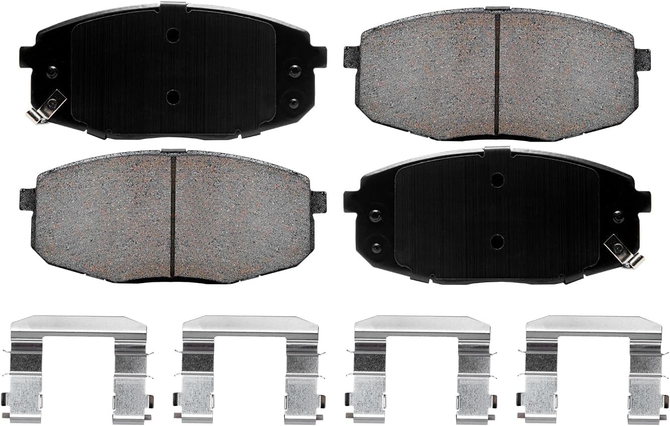 Detroit Axle - Front Brake Kit for 09-12 Hyundai Elantra Brake Rotors Ceramic Brakes Pads 2009 2010 2011 2012 Replacement: 11.02' inch Front Rotors