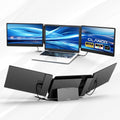 PAJEM S3 Dual Laptop Screen Extender, 14'' Triple Portable Monitor for Laptop Plug and Play, 1080P FHD IPS Monitor Extender for 13''-17'' Laptops Compatible with Mac/Wins/Android/Dex