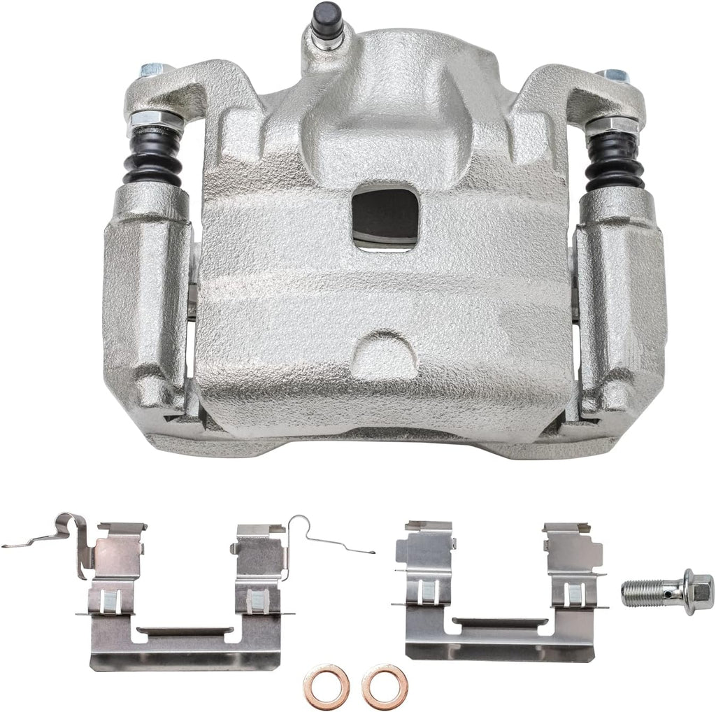 Detroit Axle - Front Brake Kit for 07-10 Nissan Altima, 11.65'' inch Disc Brake Rotors Brake Caliper 2007 2008 2009 2010 Replacement