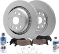 Detroit Axle - 6pc Rear Brake Kit for 2018-2025 Lexus LS500 LS500h 2021-2025 Toyota Mirai, Disc Brake Rotors Ceramic Brakes Pads with Hardware Replacement : 13.19' inch Rotors