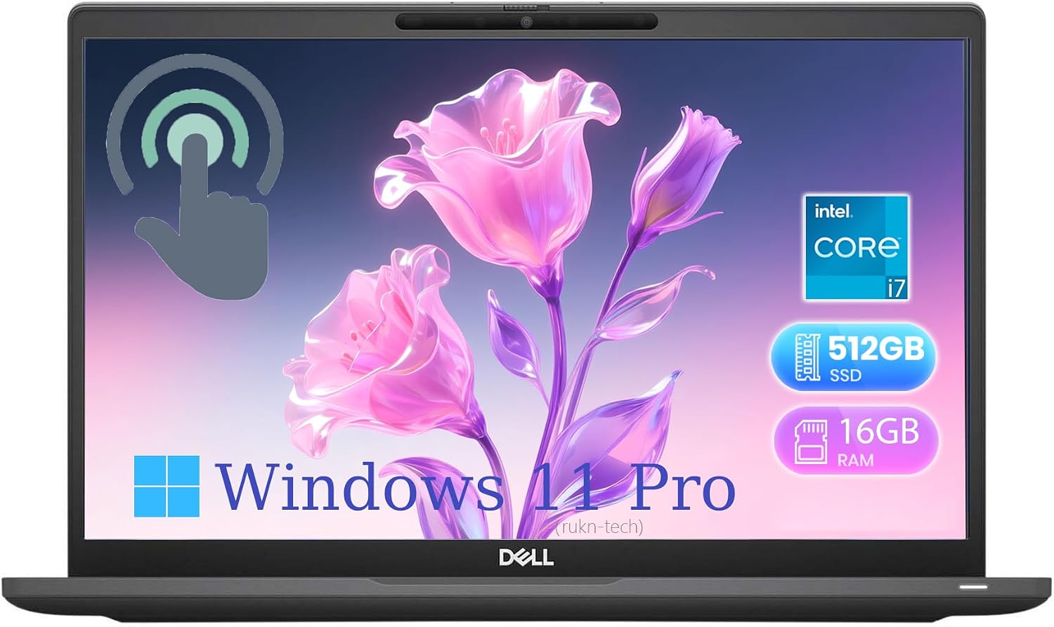 Dell Latitude 7320 Touchscreen Laptop, FHD (1920x1080) Notebook PC, Intel Core i7-1185G7, 16GB RAM, 512GB SSD, Backlit Keyboard, HDMI, SD Card Reader, Windows 11 Pro (Renewed)