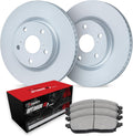 R1 Concepts Front Brake Kit Fits 2006-2011 Honda Civic Coupe Si; 2007-2011 Honda Civic Sedan Si| Optimum Oep Brake Pads and Blank Brake Rotors| 11.8' Front