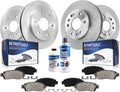 Detroit Axle - Brake Kit for Silverado Suburban Sierra 1500 Chevy Avalanche Tahoe GMC Yukon Cadillac Escalade ESV EXT, Front and Rear Disc Brake Rotors Ceramic Brake Pads Replacement