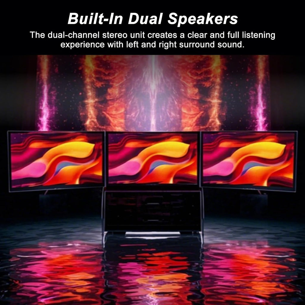 Portable Foldable Triple Monitor for Laptop, 15.6' IPS Laptop Screen Extender, 100% sRGB
