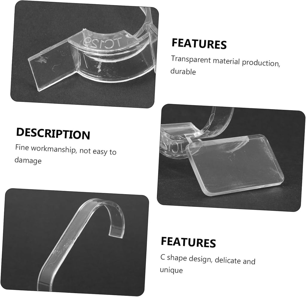 60 Pcs Watch Stand Watch Display Holder Desktop Monitor Cuff Bracelets Pocket Watch Display Case Bracelets Holder Headband Stand Bracelet Rack Necklace Belt Plastic Multifunction (As Shownx5pcs