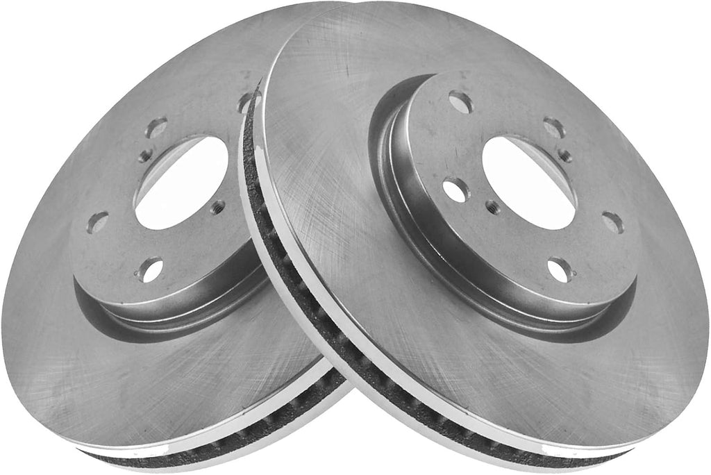 TRQ Front Brake Pad and Rotor Set Semi Metallic Vented Rotors Compatible with 2006 Lexus GS300 2009-2015 IS250