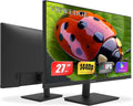 Viewedge 27 inch Monitor with 2K 2560 x 1440 IPS Panel 75hz | Computer Monitor 27 inch QHD with HDMI, DP and Wall Mountable | Eye Protection PC 1440p Monitor for Working and Gaming