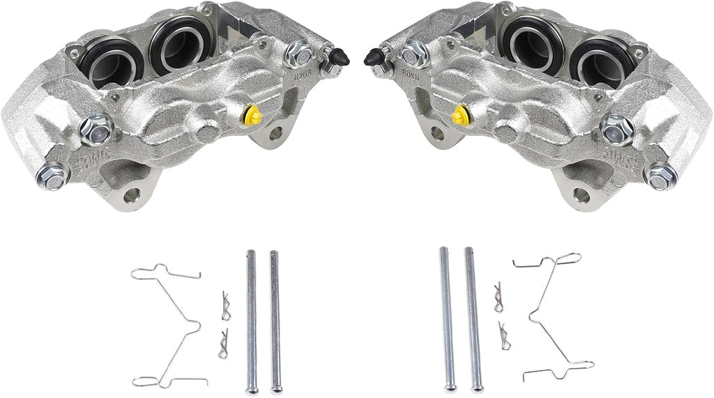 Front Brake Calipers with Hardware Kit, Left & Right Brake Calipers Set Fit for Toyota 4Runner FJ Cruiser Tacoma