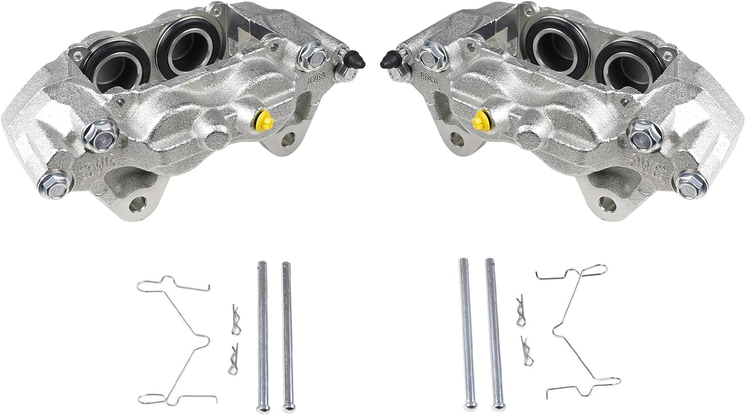 Front Brake Calipers with Hardware Kit, Left & Right Brake Calipers Set Fit for Toyota 4Runner FJ Cruiser Tacoma