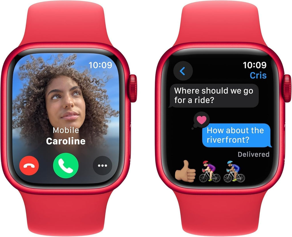 Apple Watch Series 9 [GPS + Cellular, 41mm] - (PRODUCT)RED Aluminum Case with (PRODUCT)RED Sport Band, S/M (Renewed)