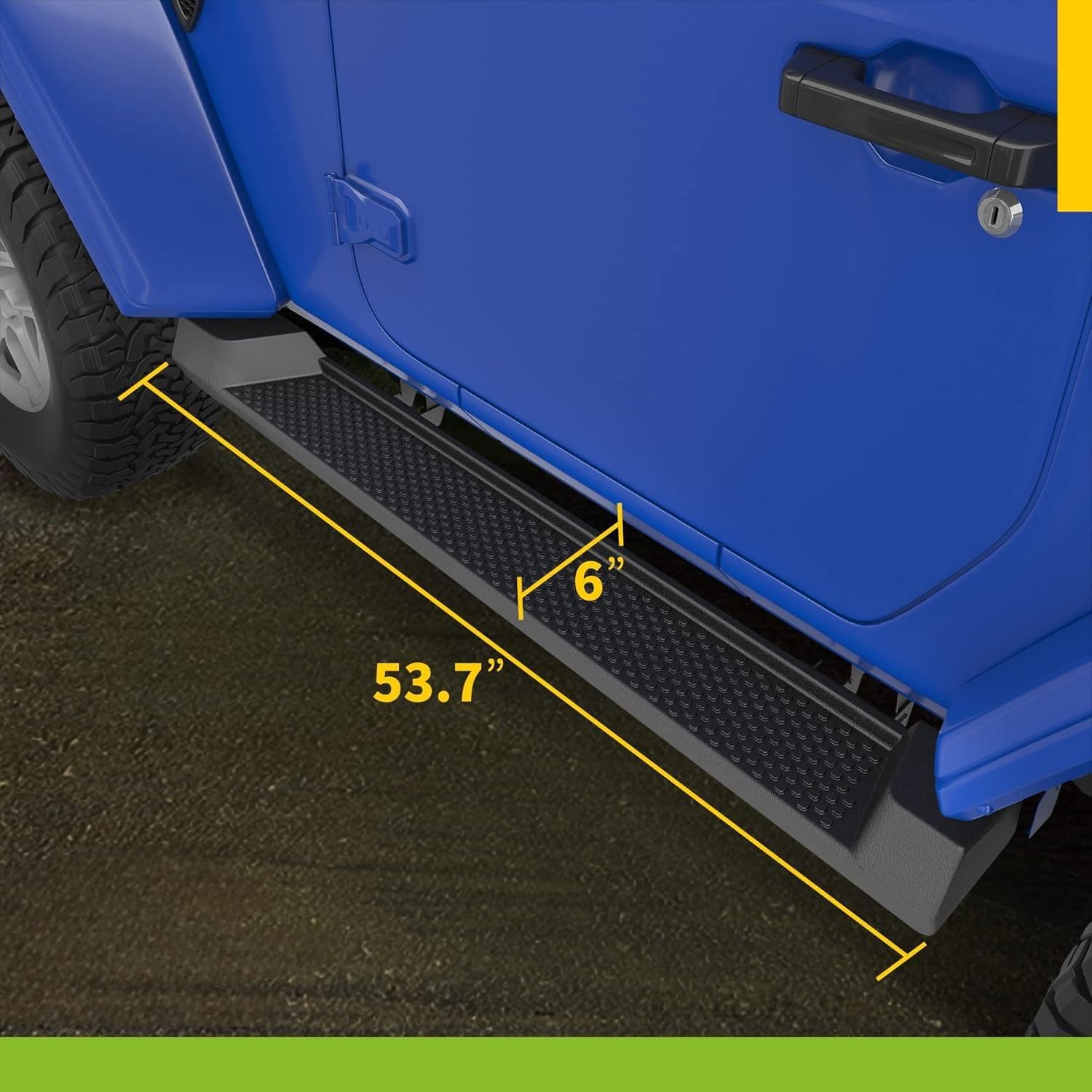 2PCS OE Style Running Boards Fits for Jeep Wrangler JL 2-Door 2018-2025 Automotive Exterior Accessories Side Step (with Brackets)