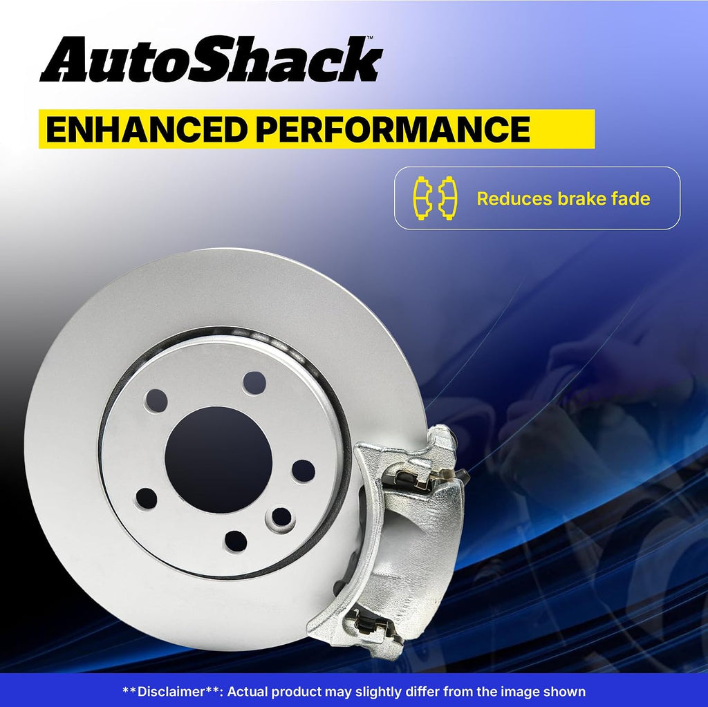 AutoShack Rear Brake Rotors, Ceramic Pads & Calipers for Honda & Acura, Civic 2006-2015 ILX 2013-2015 CSX 2006-2011, FWD L4 1.3L 1.5L 1.8L 2.0L 2.4L - 10.24' (260 mm), 5-Lug