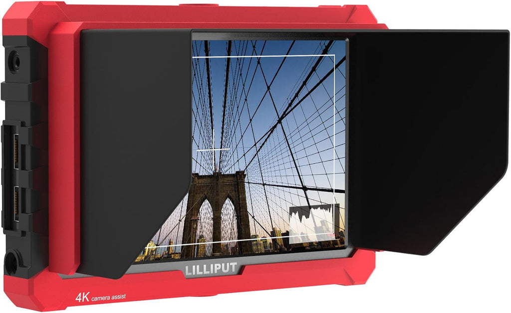 LILLIPUT 7 inch A7S 1920x1200 IPS On Camera Monitor with 4K HDMI Input Output Field Monitor for DSLR and Mirrorless Cameras with Free Gifts:Mini Magic Arm Mount + LP-E6 Plate+ 12V AC Adapter …