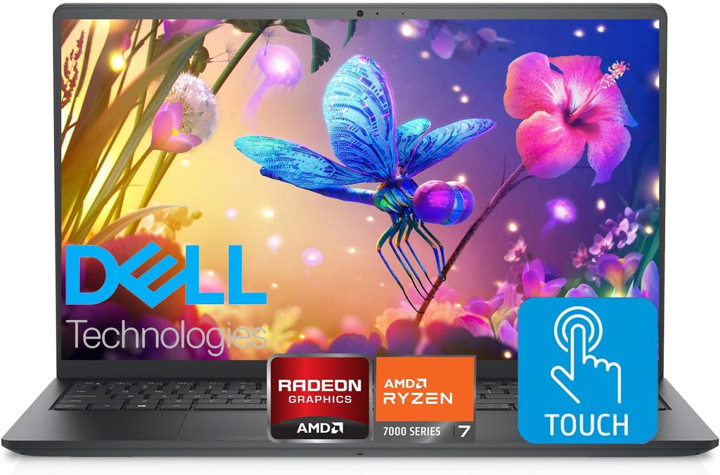 Dell Inspiron 15.6' FHD Touchscreen Laptop, 64GB RAM, 2TB SSD, Speed 8-Core AMD Ryzen 7 7730U (Outperforms Intel i7-1255U in Multitasking), Windows 11 Pro, Long Battery Life, w/WOWPC Recovery USB