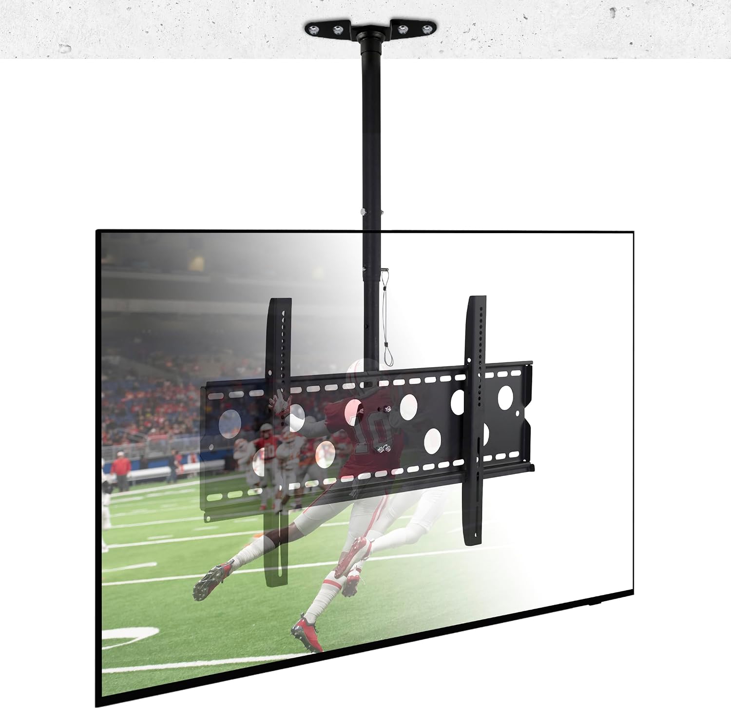 Mount-It! Ceiling TV Mount for 42–90 Inch TVs – Full Motion Swivel, Tilt & Height Adjustable TV Bracket, 220 lb Capacity, VESA 800x400, Sloped Ceilings, Corners – Home & Commercial Use