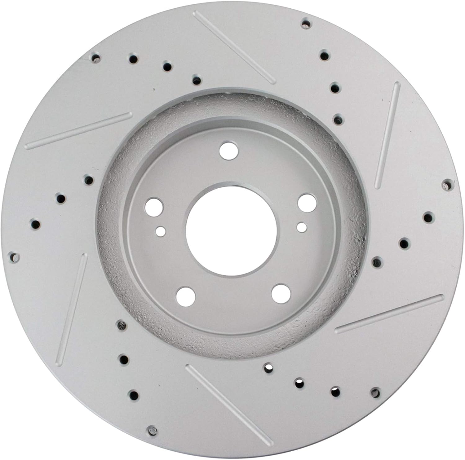 TRQ Performance Front and Rear Brake Rotor Set G Coated Drilled and Slotted Compatible with 1999-2003 Acura TL