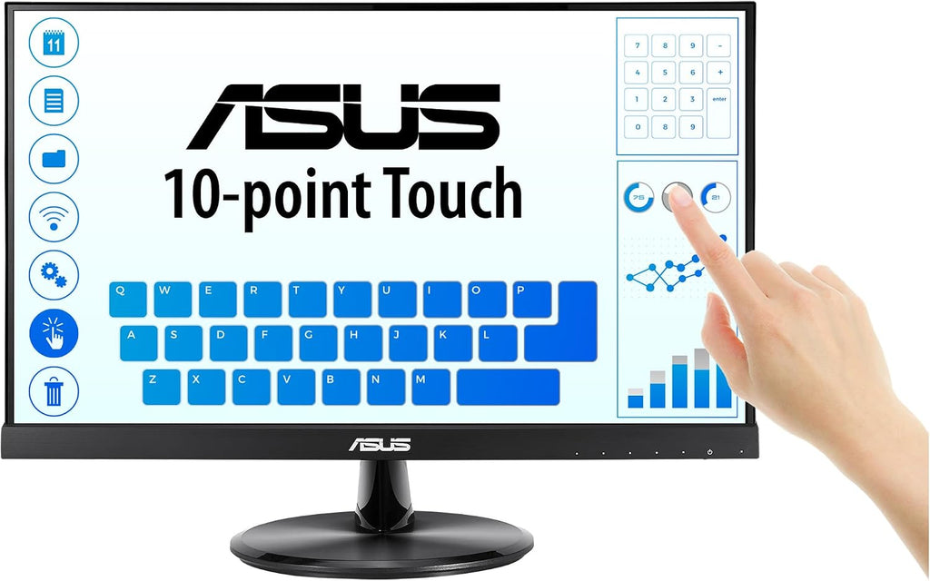 ASUS Monitor con Touch Screen VT229H 21,5' Full HD IPS HDMI Black