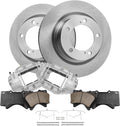 Detroit Axle - Front Brake Kit for 2007-2016 Toyota Tundra, 2008-2016 Sequoia, Disc Brake Rotors Brake Calipers Ceramic Brake Pads 2009 2010 2011 2012 2013 2014 2015 Replacement