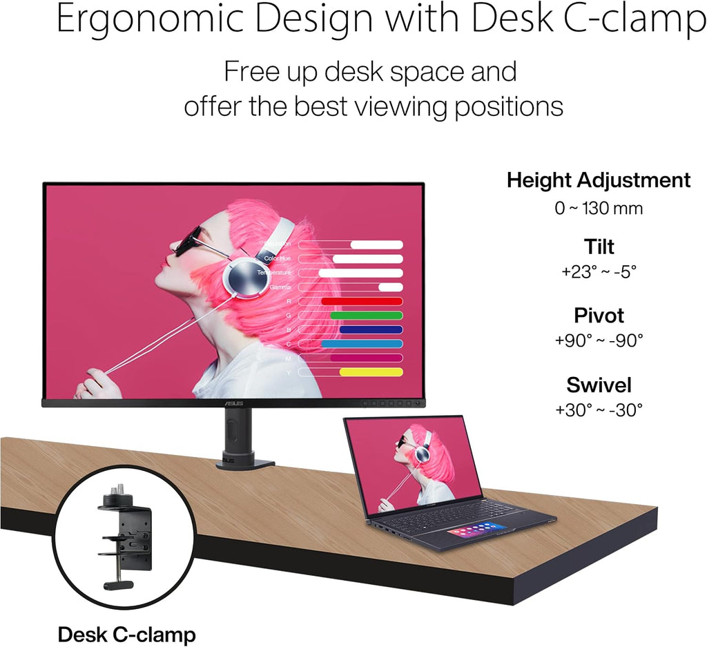 ASUS ProArt Display 32' 1440P Monitor (PA328CGV) - QHD (2560 x 1440), IPS, 165Hz (Renewed)