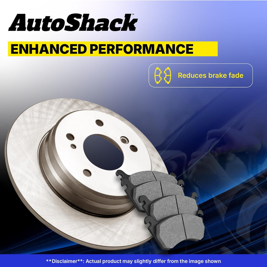 AutoShack Front & Rear Brake Rotors & Premium Pads for Honda & Acura, CR-V 2007-2011 RDX 2010-2012, FWD 4WD L4 2.3L 2.4L