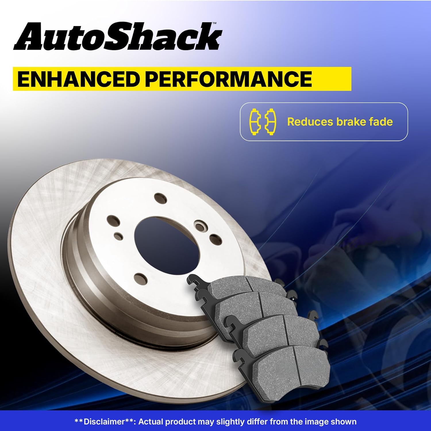 AutoShack Front & Rear Brake Rotors & Premium Pads for Honda & Acura, CR-V 2007-2011 RDX 2010-2012, FWD 4WD L4 2.3L 2.4L