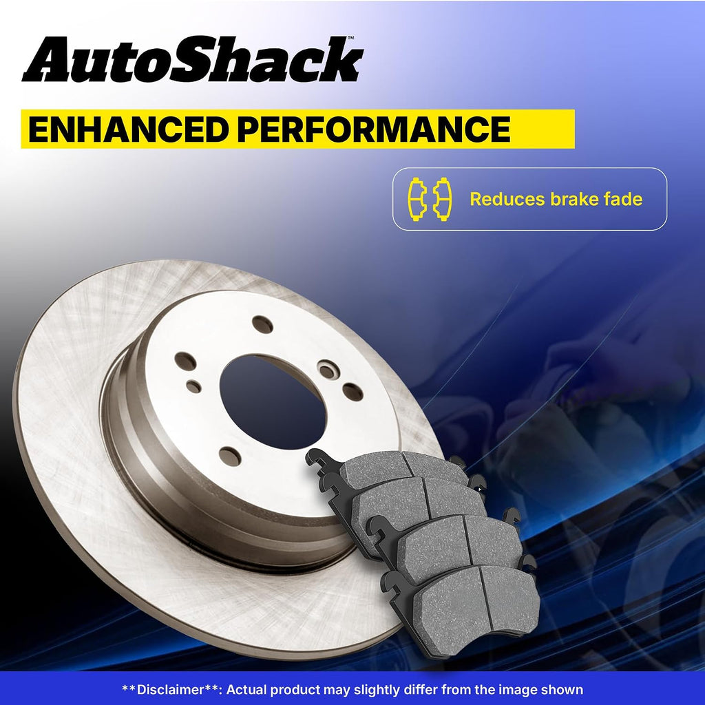 AutoShack Front & Rear Brake Rotors & Premium Pads for Honda, Civic 2006-2011, FWD L4 1.8L