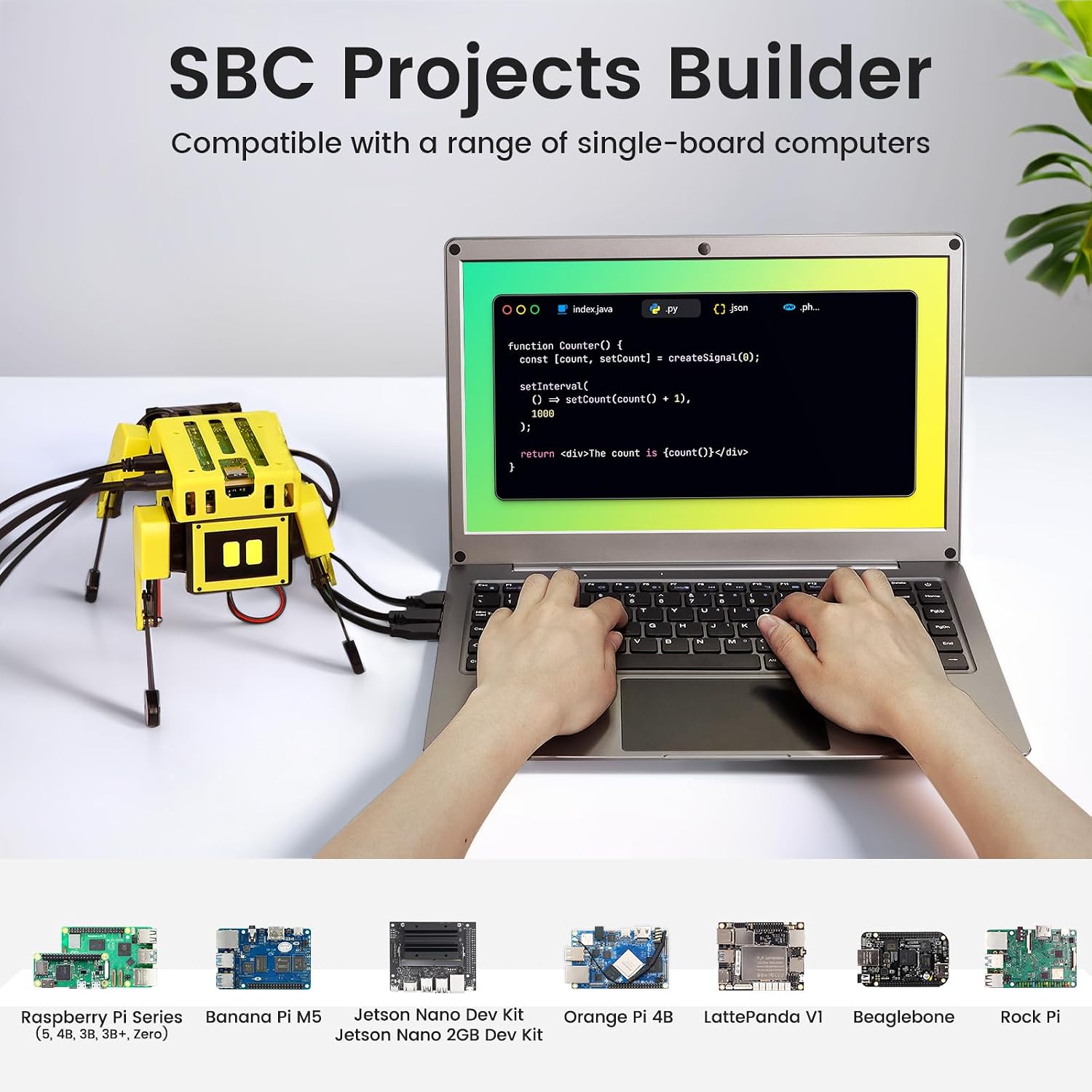 Portable Monitor with Keyboard, 15.6 Inch Lapdock Display with 6000mah Built-in Battery,CrowView Note 1080P FHD USB C Monitors with RPi5 Adapters Compatible with RPi5, PC, Phone, Mac, Game Console