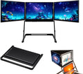 15.6' Portable Laptop Screen Extender, 1080p Fhd Tri-Fold Monitor, 360° Rotatable Stand, Adjustable Viewing Angles, Compatible with Windows & Macos