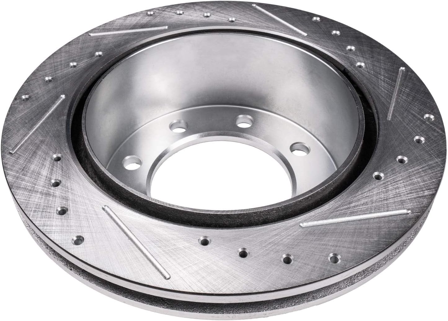 Detroit Axle - Front Brake Rotors for Cadillac DeVille Chevy GMC Suburban Avalanche Express Yukon XL Savana 2500 3500 4500 Silverado Sierra 1500HD 2500 HD 3500 HD Hummer H2, Slotted Brake Rotors