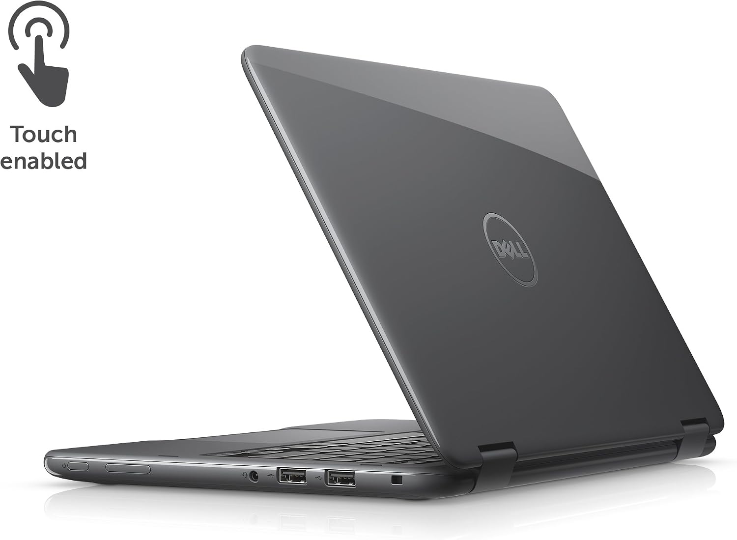 Dell i3168-3272GRY 11.6' HD 2-in-1 Laptop (Intel Pentium, 4GB, 500 GB HDD, Windows 10) - Gray