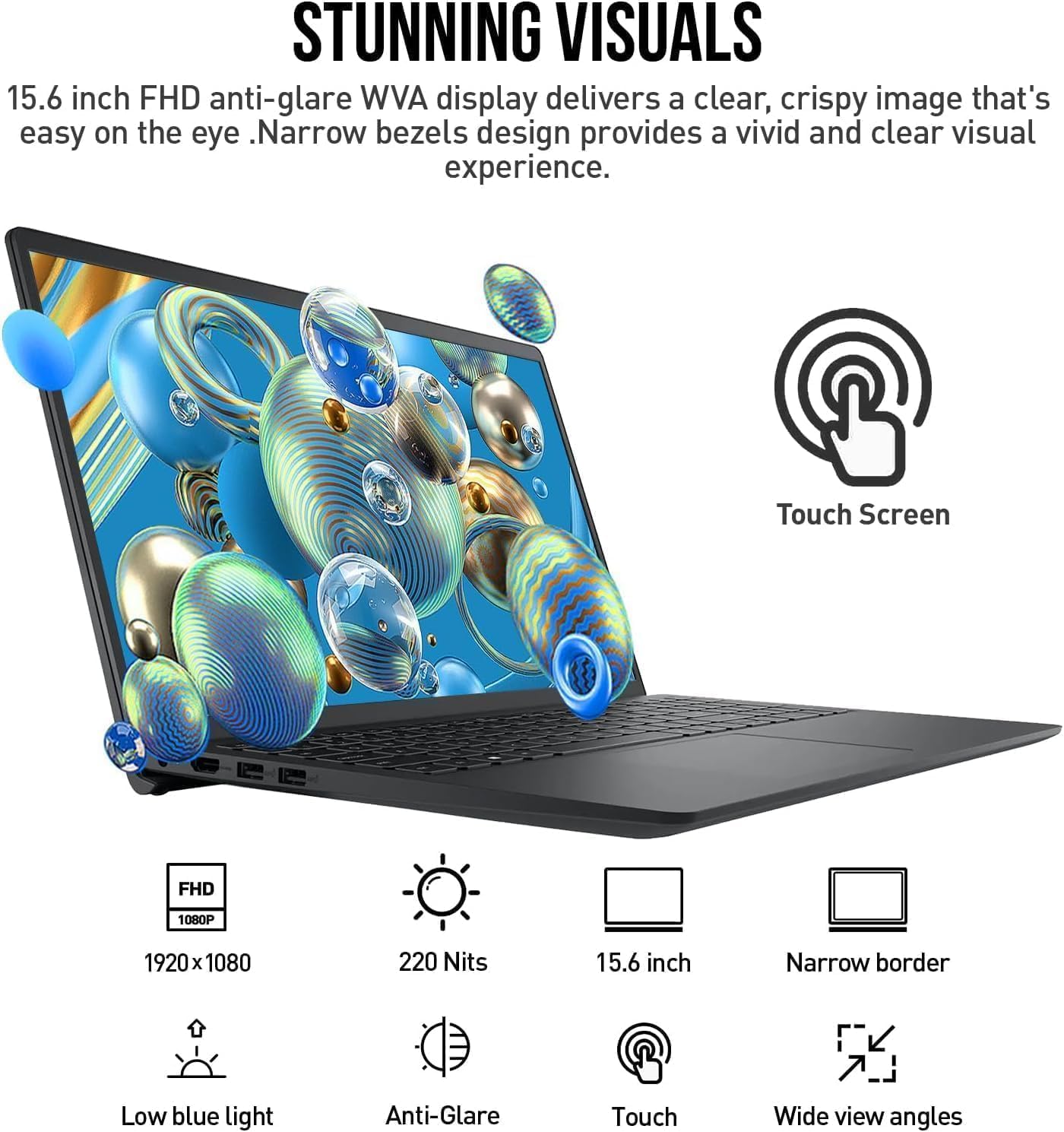 Dell Inspiron 15.6' Touchscreen Business Laptop | 13th Gen Intel Core i7-1355U (Up to 5.0GHz) | 32GB RAM | 2TB SSD | USB-C, HDMI, SD Card Reader | Windows 11 with MS Office| WOWPC USB