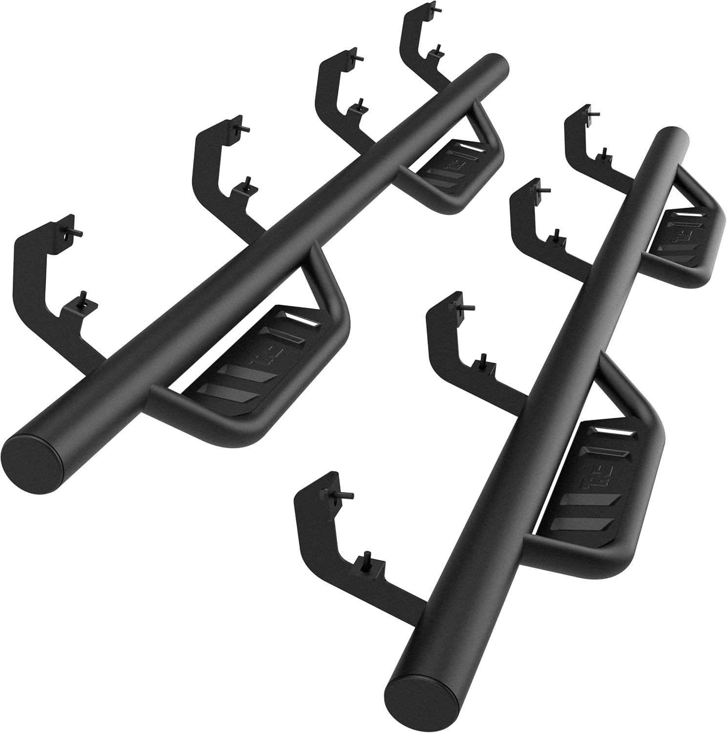 TAC Running Boards Compatible with 2019-2024 Chevy Silverado/GMC Sierra 1500 Crew Cab | 4' Drop Nerf Bars Side Steps | Pickup Truck Off-Road Exterior Accessories 2pcs