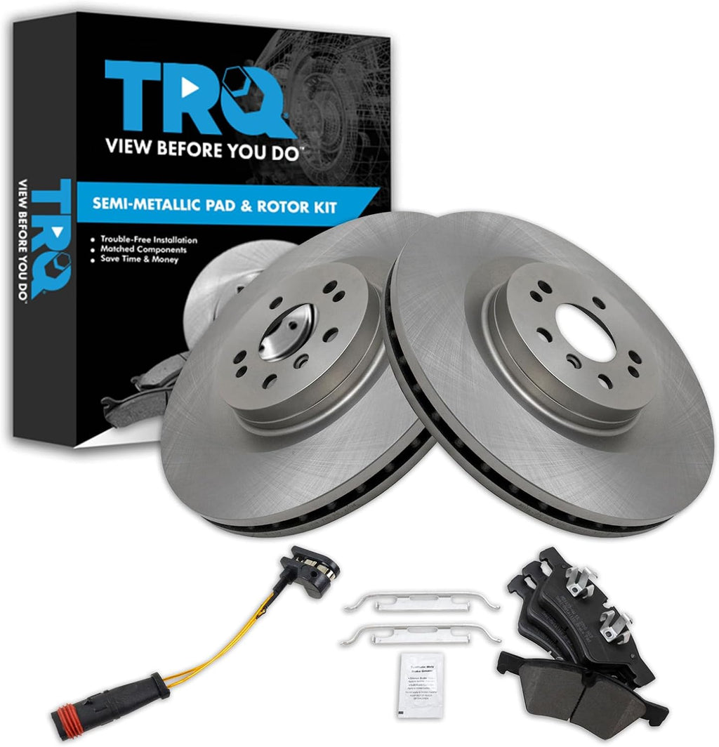 TRQ Front Brake Pad & Rotor Kit Compatible with 2006-2012 Mercedes-Benz