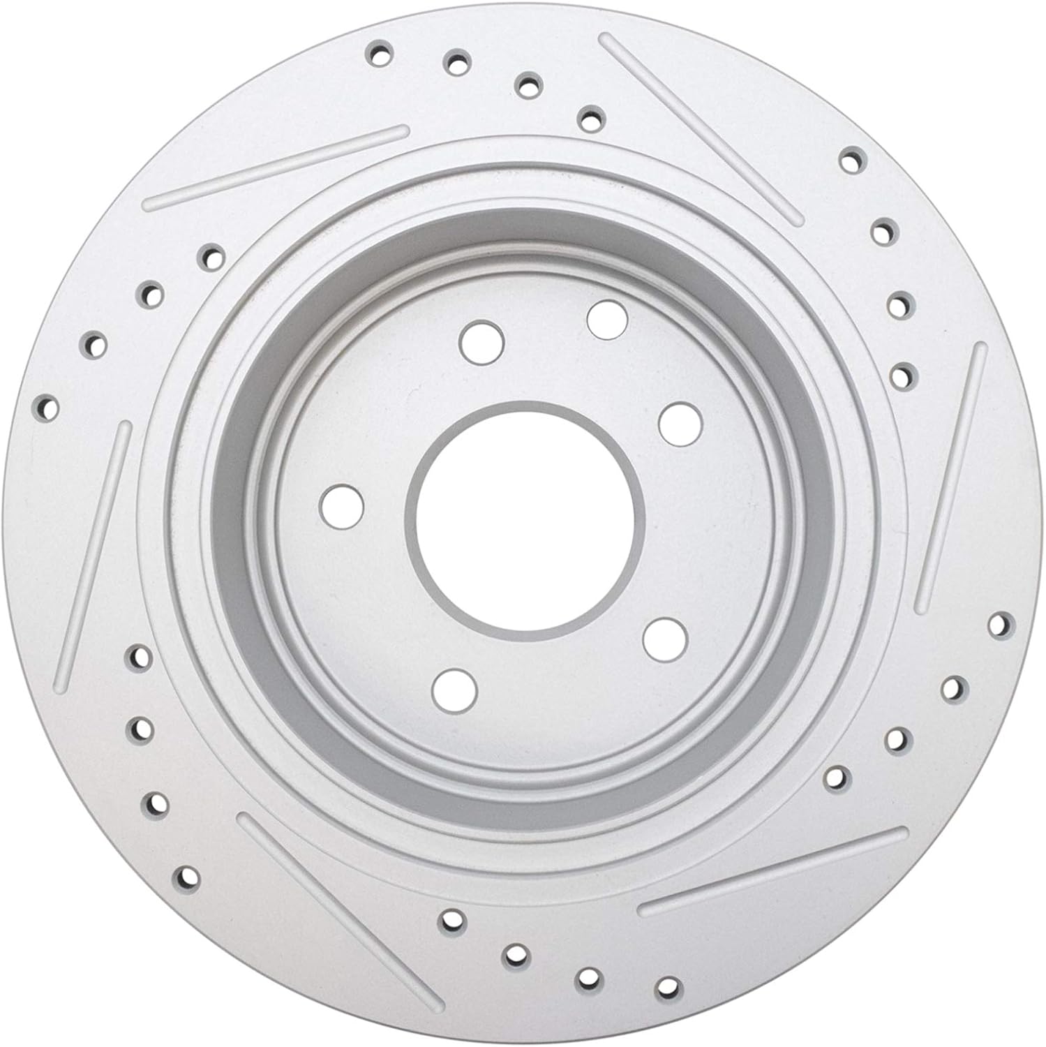 TRQ Performance Front and Rear Brake Rotor Set G Coated Drilled and Slotted Compatible with 2006 Nissan Altima 2005-2008 Nissan Maxima