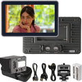 VILTROX DC-X3 6Inch 2000nits Camera Field Monitor, 4K HDMI/SDI IPS Touch Screen with 3D LUT, HD 1920x1080 Video Monitors with Sunshade Hood/NP-F550 Battery Compatible for DSLR Camcorder Cameras