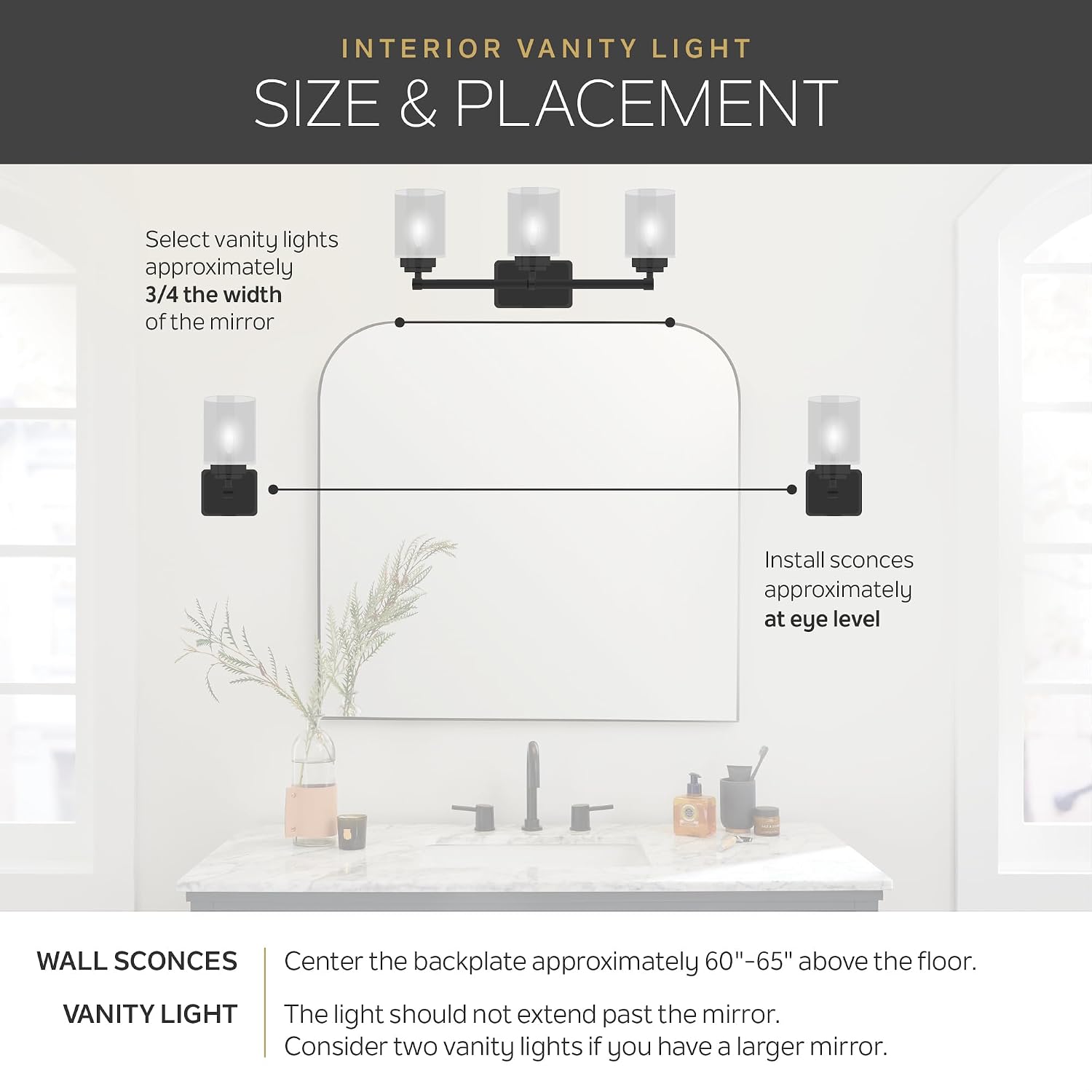 Kichler Winslow 30' Vanity Light in Brushed Nickel, 4-Light Transitional Bathroom Light with Clear Seeded Glass. (30' W x 9.25' H), 45887NI