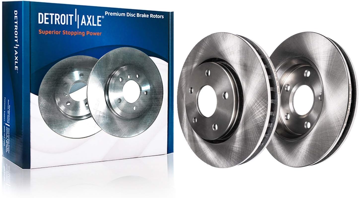 Detroit Axle - Front Brake Kit for 2011-2016 Kia Optima 2011-2015 Hyundai Sonata Disc Brake Rotors Ceramic Brakes Pads w/Hardware 2012 2013 2014 Replacement : 11.81' inch Rotors