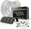 Power Stop KOE15318DK Autospecialty Rear Replacement Brake Kit-OE Brake Drums & Ceramic Brake Pads For Honda Accord, Honda CR-V, Honda Civic, Honda Fit [Model Specific]