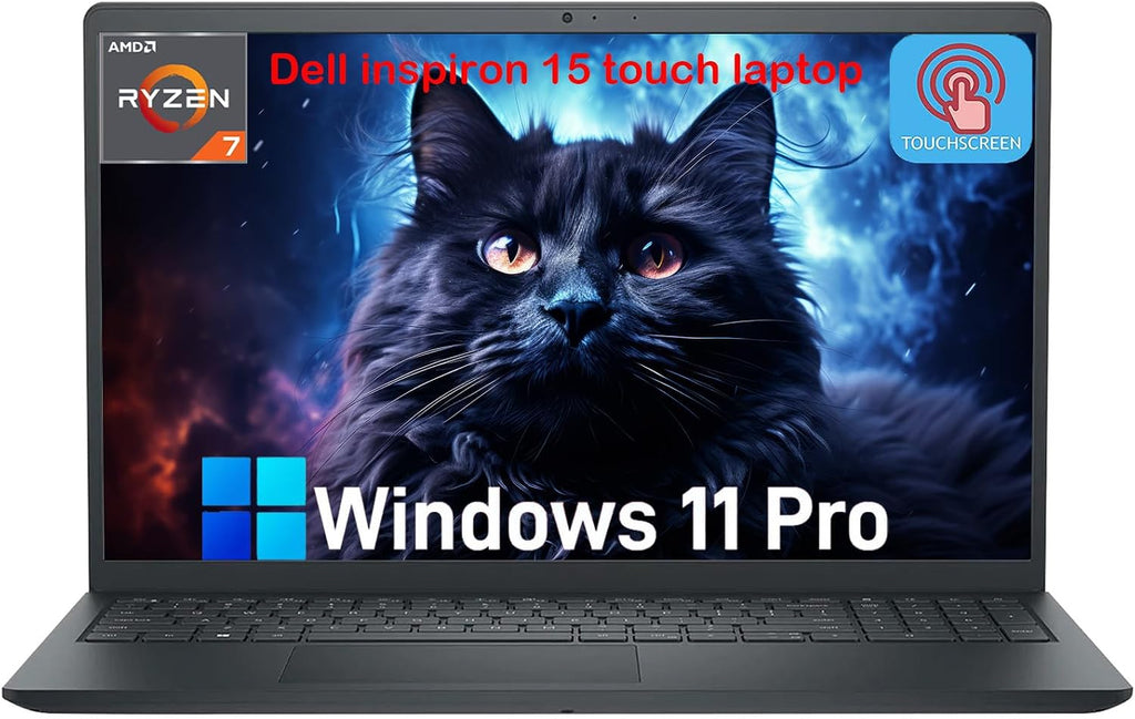 Dell Inspiron 15 Touchscreen Laptop Computer for Business Student, 32GB RAM, 1TB SSD, Windows 11 Pro, AMD Ryzen 7 7730U, 15.6' WVA LED FHD Anti-Glare Display, Numeric Keypad