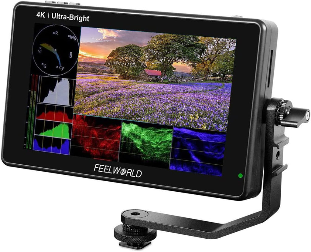 FEELWORLD LUT7S PRO 7 Inch 2200nits DSLR Camera Field Monitor 3D LUT Touch Screen 4K HDMI 3G-SDI Input Output 1920X1200 IPS Panel